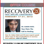 Recovery 2.0 Online Conference 2016