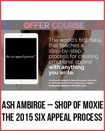 Ash Ambirge – Shop of Moxie – The 2015 Six Appeal Process