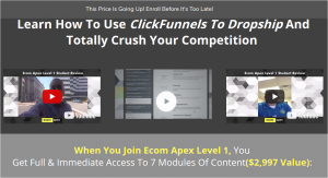 Jelani Abdus Aalaam – Ecom Apex Level 1 – Funnels For Ecom