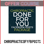 Chiropractic DFY FB Posts