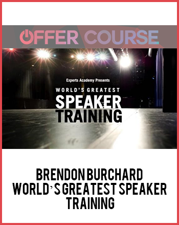 Brendon Burchard – World’s Greatest Speaker Training