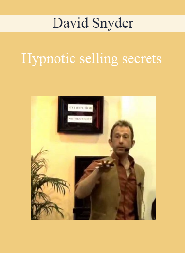 David Snyder – Hypnotic selling secrets