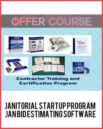 Janitorial Startup Program + JAN BID Estimating Software