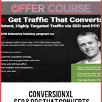 ConversionXL – SEO & PPC That Converts