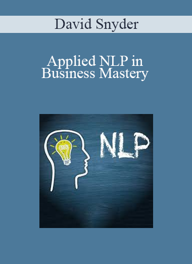 David Snyder – Applied NLP in Business Mastery