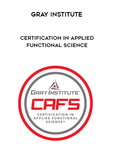 Gray Institute: Certification in Applied Functional Science
