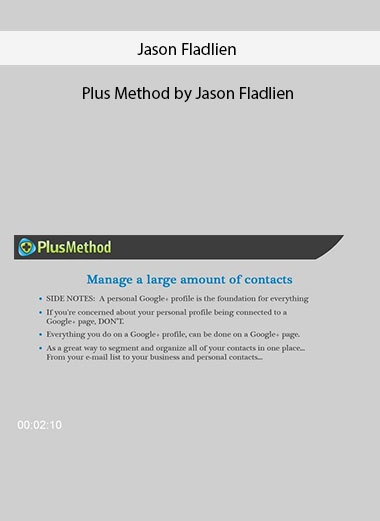 Jason Fladlien - Plus Method by Jason Fladlien