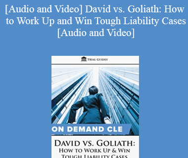 Trial Guides - David vs. Goliath: How to Work Up and Win Tough Liability Cases
