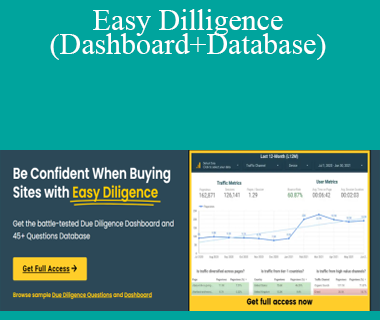 Mushfiq Sarker - Easy Dilligence (Dashboard+Database)