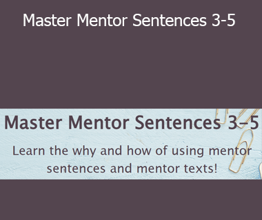 Jivey - Master Mentor Sentences 3-5