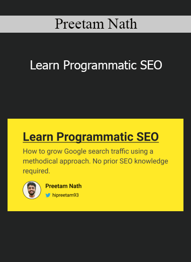 Preetam Nath - Learn Programmatic SEO