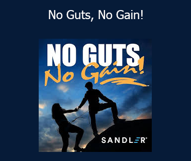 Sandler - No Guts, No Gain!
