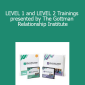 John Gottman - LEVEL 1 and LEVEL 2 Trainings presented by The Gottman Relationship Institute